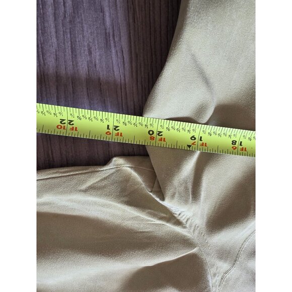 Talbots Womens Light Green Button-Up Long Sleeve Shirt Size L Suede Feel - Picture 7 of 7